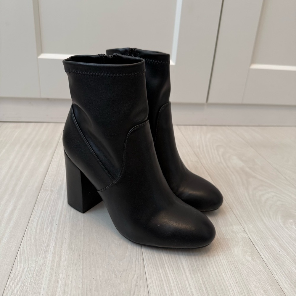 Rebecca Minkoff Black High Block Heel Ankle Boots